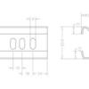 C-profiel, RVS, lengte 6000mm