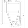 Alpha Deuren bodemrubber, opto - 50 Meter