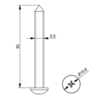 Schroef voor glassecties