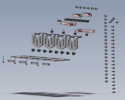 Mounting set for D-TSA