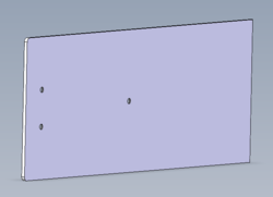 Seitenplatte 108x309 alu