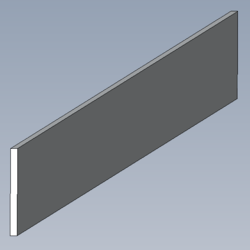 P0913 Distanzblech Alu 25x2 mm