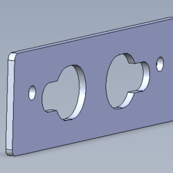 Adapterplatte 20 mm, roh