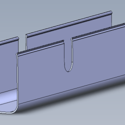 Casing 108 L=580 mm, raw alu