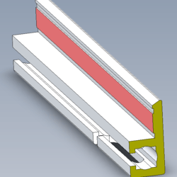 Socle gauche vantail protect.