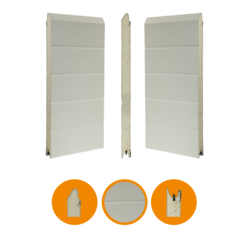 Fingersäker panel i stucco/stucco - ST9V.